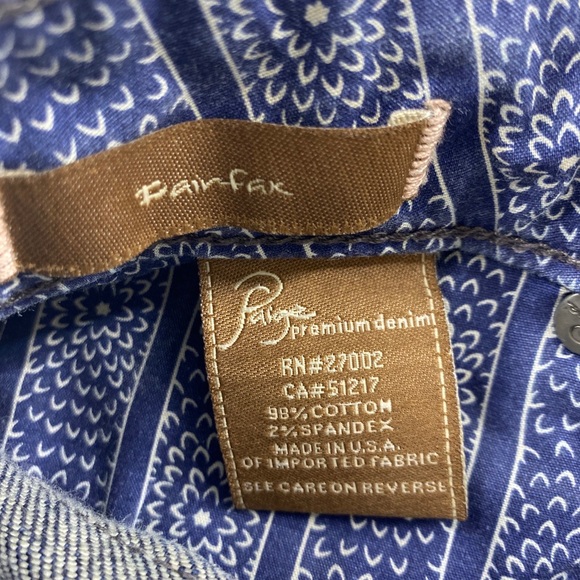 PAIGE‎ Fairfax Flare Leg Jeans 27 - Picture 9 of 11